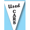 60' Stock Pre-Printed Message Pennant String-Used Cars